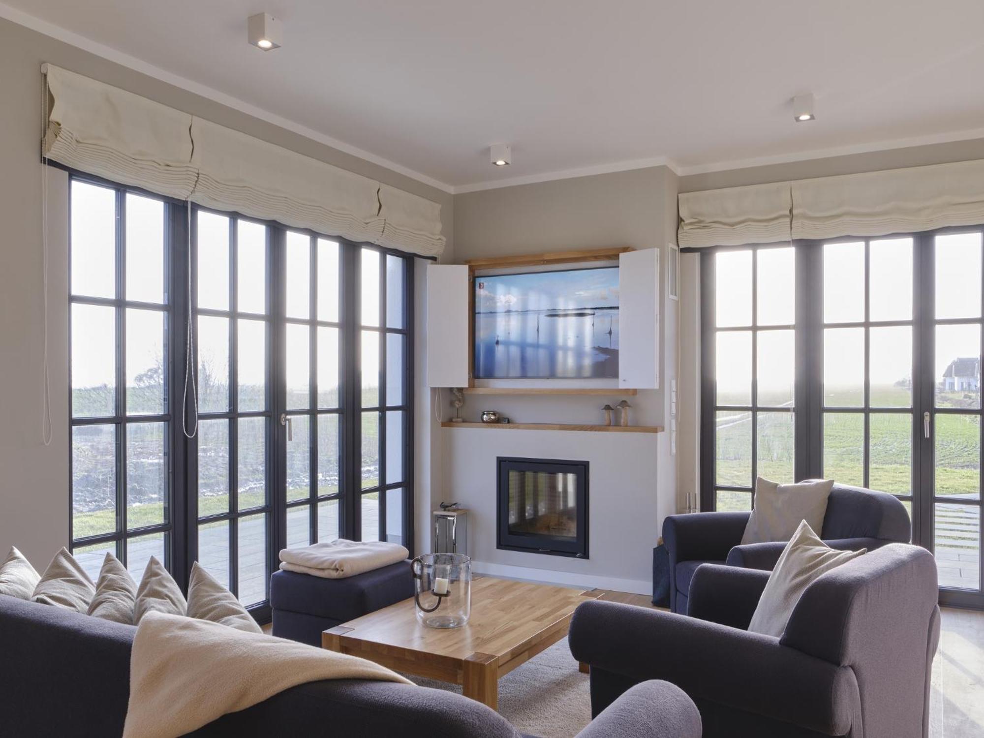 Reetland Am Meer - Luxusplus Reetdachvilla Mit 4 Schlafzimmern, Aussensauna, Loungebereich Und Kamin G07 Dranske Bagian luar foto